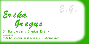 erika gregus business card